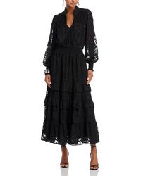 Aqua - Lace Tiered Dress - Lyst