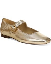 Sam Edelman - Michaela Square Toe Buckled Mary Jane Flats - Lyst