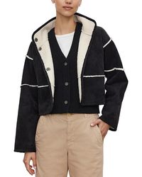 Velvet By Graham & Spencer - Kelly Reversible Faux Shearling Cropped Jacket - Lyst