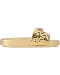 Kurt Geiger - Meena Eagle Slide Sandals - Lyst