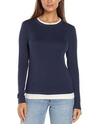 Three Dots - Veronica Layered Long Sleeve Tee - Lyst