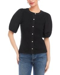 Fifteen Twenty - Terryn Contrast Short Sleeve Top - Lyst