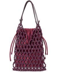 STAUD - Karla Beaded Bucket Bag - Lyst