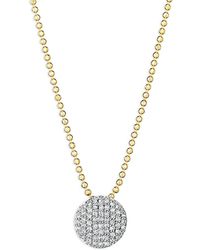 Phillips House - Rhodium & 14K Diamond Mini Infinity Necklace, 16-18 - Lyst