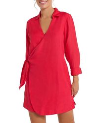 Hermoza - Isla Wrap Dress Cover Up - Lyst