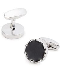 Link Up - Wave Rim Round Cufflinks - Lyst