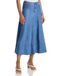 Cinq À Sept - Mathilde Denim A Line Skirt - Lyst