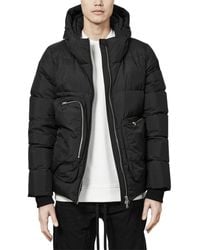 Thom Krom Nylon Quilted Hooded Down Jacket - Black