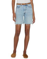 FRAME - The Timeless High Rise Shorts - Lyst