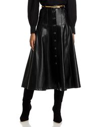Cinq À Sept - Faux Leather Veena Skirt - Lyst