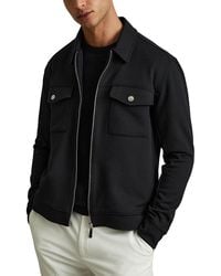 Reiss - Medina Interlock Full Zip Jacket - Lyst
