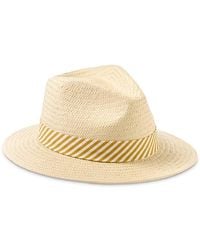 Rag & Bone - Packable Straw Fedora - Lyst