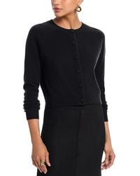 Aqua - Cashmere Crewneck Cardigan - Lyst