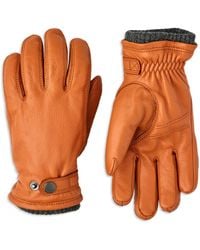 Hestra Birger Insulated Leather Gloves - Orange