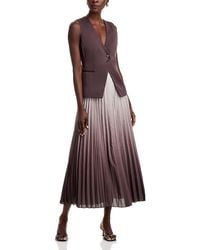 10 Crosby Derek Lam - Lauren Mixed Media Dress - Lyst