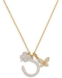 Kate Spade - Lucky Charm Statement Pendant Necklace, 18 - Lyst