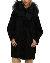 Gorski - Reversible Shearling Lamb Stroller With Select Mongolian Lamb Hood Trim - Lyst