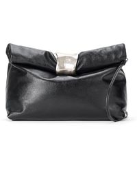 STAUD - Leather Cuff Clutch - Lyst