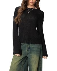 Edikted - Drop Shoulder Light Knit Sweater - Lyst