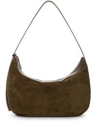 STAUD - Large Demy Suede Shoulder Bag - Lyst
