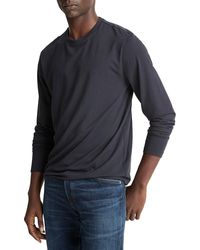 Vince - Triblend Jersey Long Sleeved Crewneck Tee - Lyst