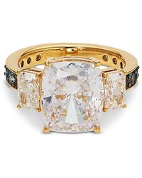 Nadri - Cubic Zirconia & Stone Trio Statement Ring - Lyst