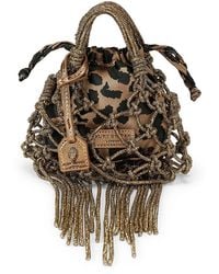 Kurt Geiger - Mini Macrame Crystal Bag - Lyst