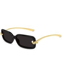 Bottega Veneta - Rectangular Sunglasses, 56Mm - Lyst