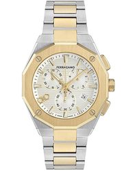 Ferragamo - Edge Chrono Bracelet Watch, 42Mm - Lyst