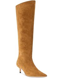 STAUD - Sebastian Suede Kitten Heel Boots - Lyst