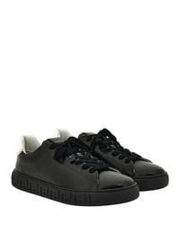 Versace - Leather Sneakers - Lyst
