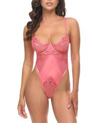 Oh La La Cheri - Alicia Underwire Teddy - Lyst