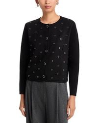 Sioni - Grommet Mixed Media Jacket - Lyst