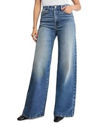 GOOD AMERICAN - Soft Tech Good Waist Palazzo Jeans - Lyst