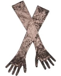 Miss Circle - Tess Velvet Opera-Length Gloves - Lyst