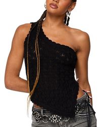 Edikted - Codi Backless Asymmetric Knit Top - Lyst