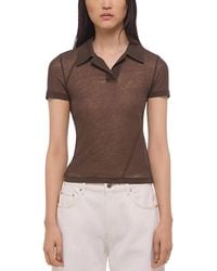 Helmut Lang - Twisted Polo Zerosca Top - Lyst