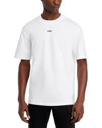 HUGO - Dapolino Small Logo Print Tee - Lyst