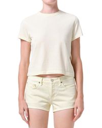 Agolde - Adine Cotton Shrunken Tee - Lyst