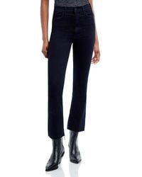Mother - The Hustler High Rise Frayed Flare Leg Ankle Jeans - Lyst