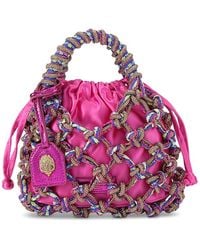 Kurt Geiger - Small Macrame Crystal Bag - Lyst