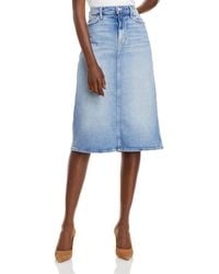 mother denim midi skirt