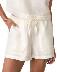 Marine Layer - Linen Blend Drawstring Shorts - Lyst