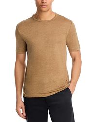 Vince - Linen Short Sleeve Crewneck Tee - Lyst