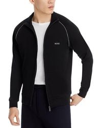 BOSS - Mix & Match Cotton Blend Full Zip Jacket - Lyst