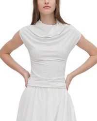 Rosetta Getty - Twist Neck Top - Lyst