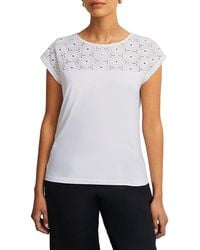 Hobbs - Thea Broderie Top - Lyst