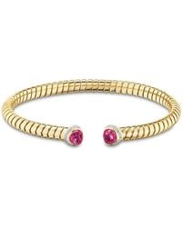 Marina B - 18K Trisolina Ruby & Diamond Torque Bangle Bracelet - Lyst