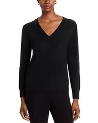 C by Bloomingdale's Cashmere - Cashmere V Neck Sweater - Lyst