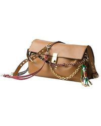 バッグ・カバンその他 Prada Prada Soft Sound large caramel leather bag with charms Prada Prada Soft Sound large caramel leather bag with charms